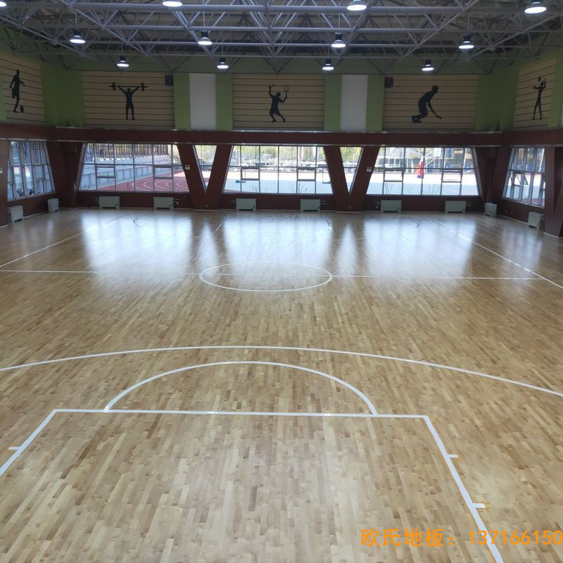 山西晉中榆次王湖小學(xué)運(yùn)動(dòng)地板施工案例